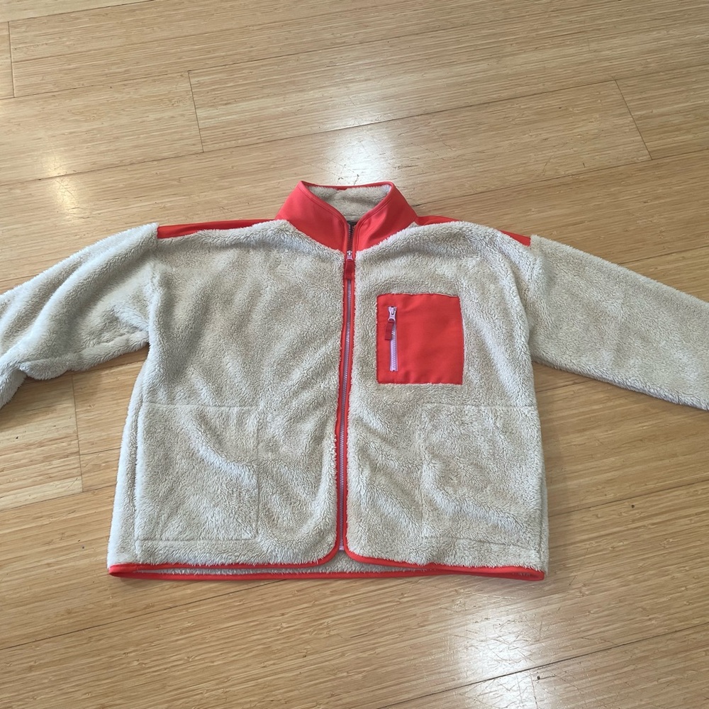 J. Crew Cozy Faux Fur/Fleece Jacket Large